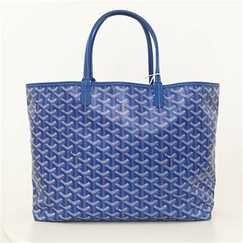 blue goyard st louis|goyard blue tote bag.